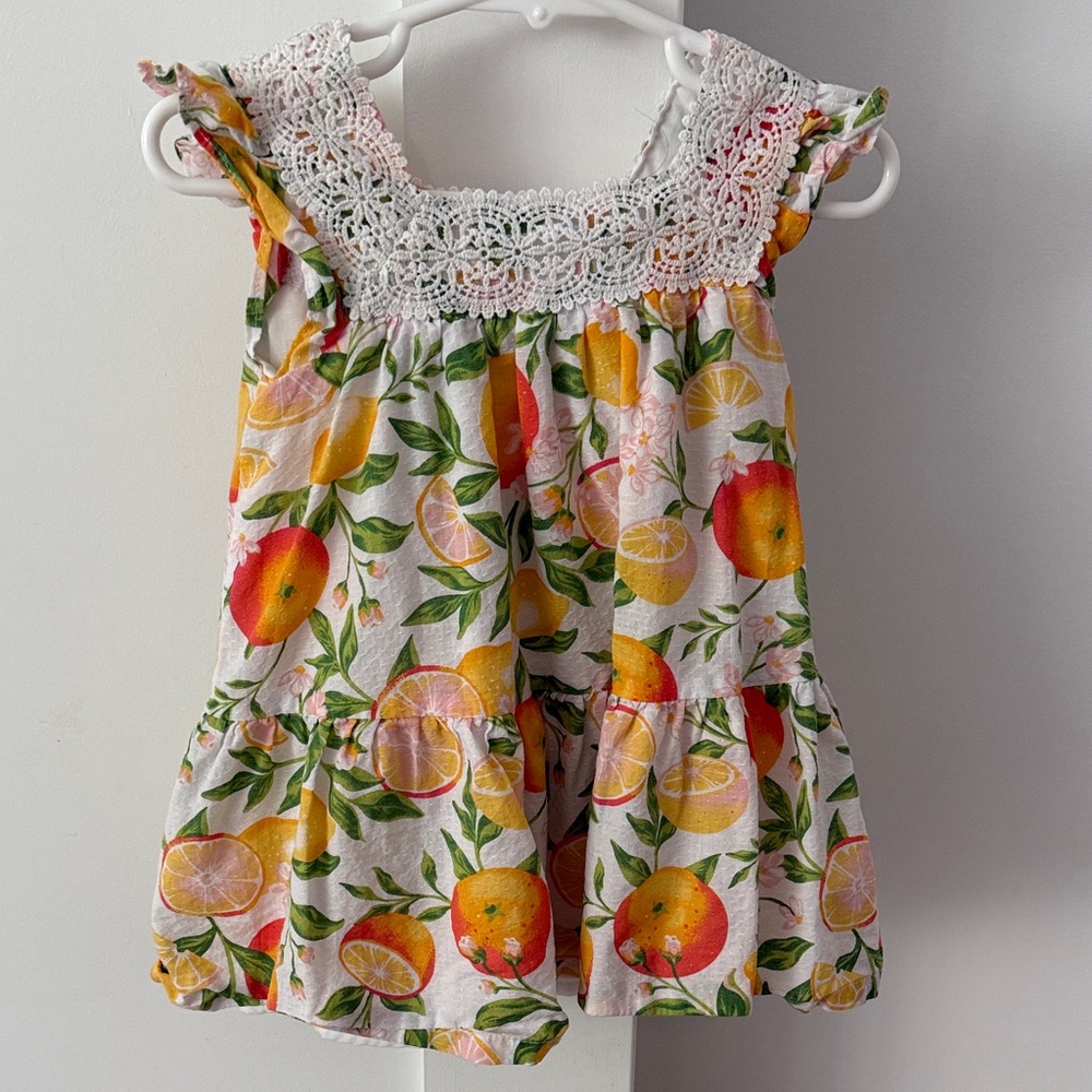Rachel Zoe Citrus Floral Kids Dress